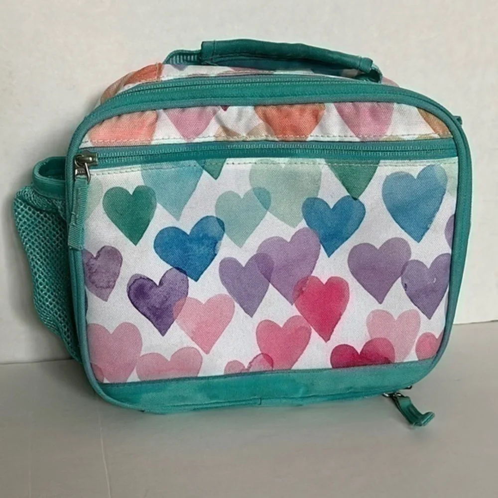 POTTERY BARN KIDS Mackenzie Rainbow Hearts Lunch Box